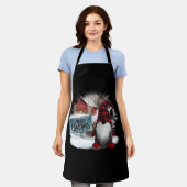 Merry kerst gnome schort (Gedragen)