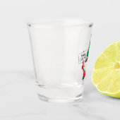 Merry kerst gnome shot glas (Links)