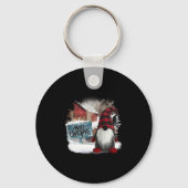 Merry kerst gnome sleutelhanger (Voorkant)