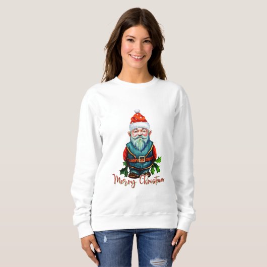 Merry kerst gnome trui (Voorkant volledig)