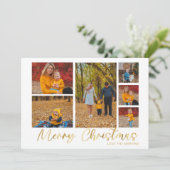 Merry kerst Gold 6 Foto (Staand voorkant)