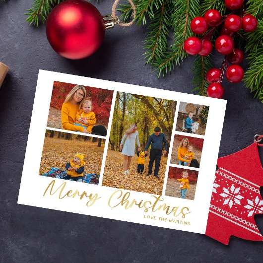 Merry kerst Gold 6 Foto