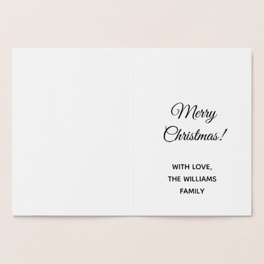 Merry kerst Gold Foil Candlelleight Folie Kaarten (Binnen)