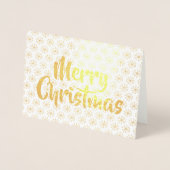 Merry kerst Gold Folie Kaarten (Voorkant)