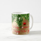 Merry kerst Gold Koffiemok (Voorkant rechts)