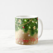 Merry kerst Gold Koffiemok (Voorkant rechts)