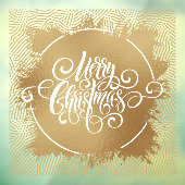 Merry kerst Gold Raamsticker (Vel 3)