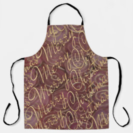 Merry kerst Gold Schort