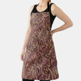 Merry kerst Gold Schort