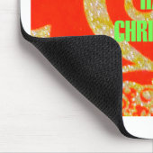 Merry kerst Golden Red Snow flex Muismat (Hoek)