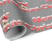 Merry kerst Golden Retriever Cadeaupapier (Rol Hoek)