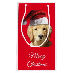Merry kerst Golden Retriever Klein Cadeauzakje