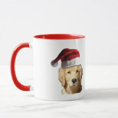 Merry kerst Golden Retriever Mok (Links)