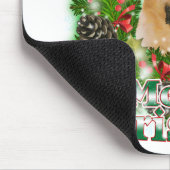 Merry kerst Golden Retriever Muismat (Hoek)