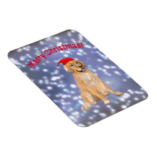 Merry kerst gouden rekwalserij Magnet Magneet (Rechterzijde)