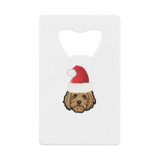 Merry kerst goudendoekje creditkaart flessenopener (Voorkant)