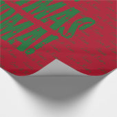 Merry kerst Grandma Green Stars Typografie Red Cadeaupapier (Hoek)