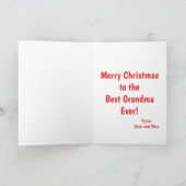 Merry kerst Grandma Holiday-fotokaart Kaart (Binnen)
