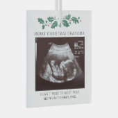 Merry kerst Grandma Zwangerschap Baby Glas Ornament (Voorkant Rechts)