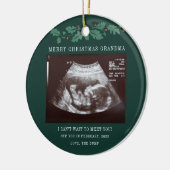 Merry kerst Grandma Zwangerschap Sonogram Keramisch Ornament (Links)