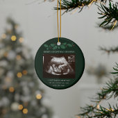 Merry kerst Grandma Zwangerschap Sonogram Keramisch Ornament