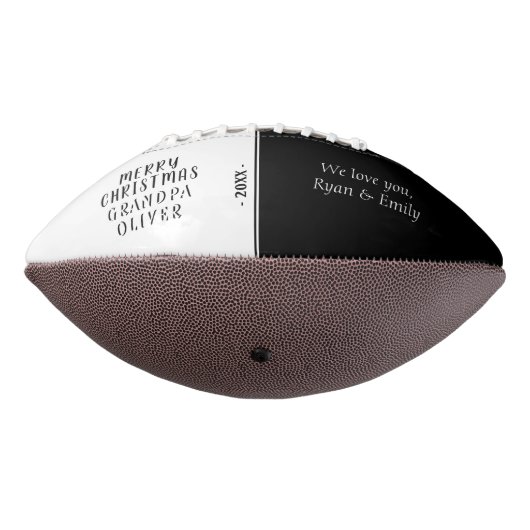 Merry kerst Grandpa 3 Photo Collage American Football (Gedraaid 270)