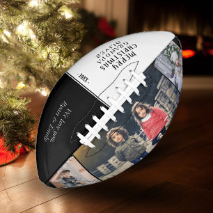 Merry kerst Grandpa 3 Photo Collage American Football