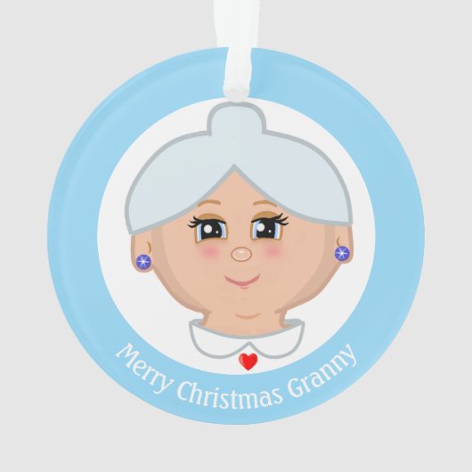 Merry kerst Granny Ornament (achterkant)