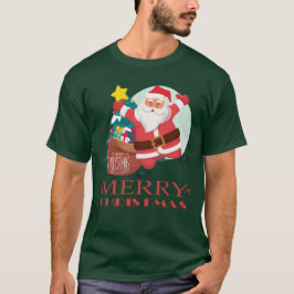 Merry kerst grappige kerstkerstman  t-shirt