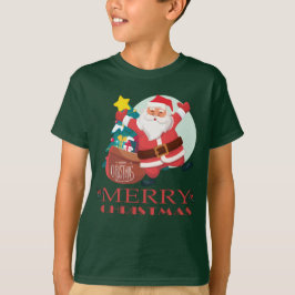Merry kerst grappige kerstkerstman  t-shirt