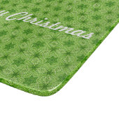 Merry kerst Green Country Star Pattern Snijplank (Hoek)