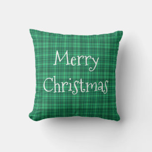 Merry kerst Green Pset Retro Land Kussen