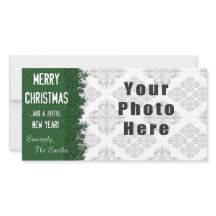 Merry kerst Green Snowflake