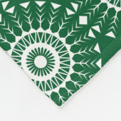 Merry kerst Green Snowman Fleece Deken (Hoek)