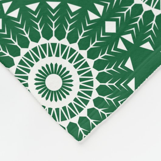 Merry kerst Green Snowman Fleece Deken (Hoek)