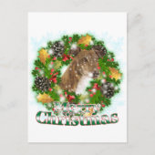 Merry kerst Greyhound Feestdagenkaart (Voorkant)