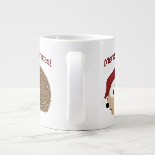 Merry kerst grote koffiekop (Achterkant)