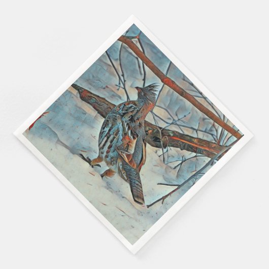 Merry kerst Grouse Servet (Hoek)