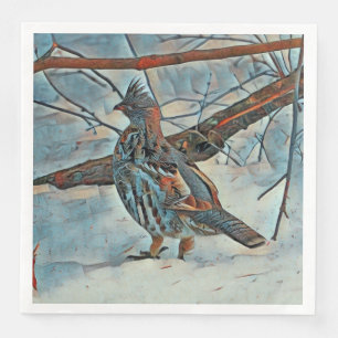 Merry kerst Grouse Servet