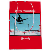 Merry kerst Gymnastiek Medium Cadeauzakje (Voorkant)
