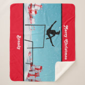 Merry kerst Gymnastiek Sherpa Deken (Voorkant)