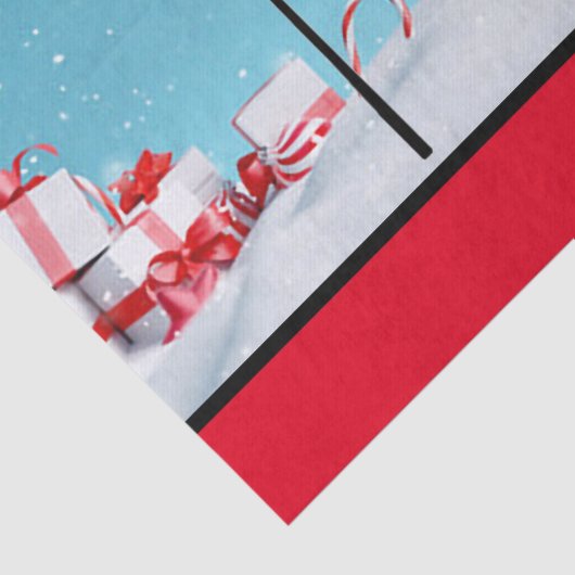 Merry kerst Gymnastiek Tissuepapier (Detail)