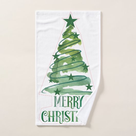 Merry kerst Hand Towel Handdoek (Handdoek)