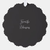 Merry kerst Ho Ho Ho Ornament Kaart (Achterkant)