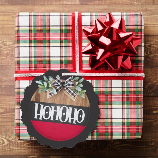 Merry kerst Ho Ho Ho Ornament Kaart (Insitu (Geschenk))