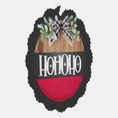 Merry kerst Ho Ho Ho Ornament Kaart (Rechts)