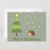 Merry kerst Holiday Scene Feestdagenkaart (Voorkant / Achterkant)