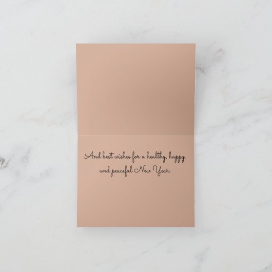 Merry kerst Hollies-kaart Bedankkaart (Binnen)