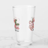 Merry kerst Holly Beer Glass Glas (Rechts)