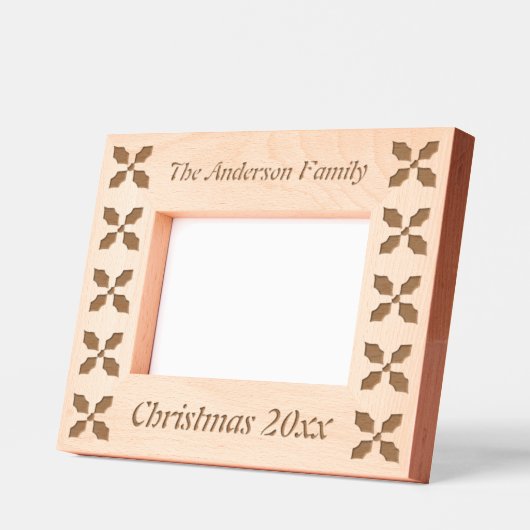 Merry kerst Holly Custom Gegraveerde Lijstjes (Links)